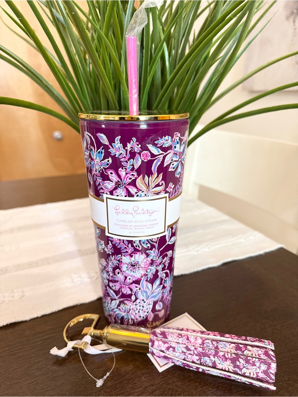 Lilly Pulitzer Tumbler w/ Bottle Opener Bundle